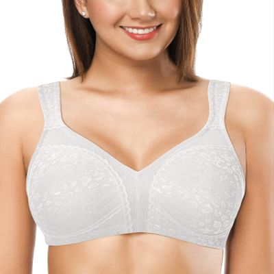 ZeroBound Women's Minimizer Bra Comfort Cushion Strap Wirefree Full Coverage Large Bust Non-Padded Bras