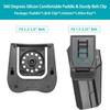 1911 OWB Holster with Paddle & Belt Clip  Index Finger Release, Fits Colt/Kimber/Springfield/Rock Island/Tisas/Ruger 5" No-Rail 1911 Pistols  Right Hand view 4