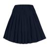 EXCHIC Women's A-Line Mini Skirt Stretchy High Waist Pleated Tennis Skirts Plaid School Uniform Dance Casual Wear (S, Navy Blue) view 2