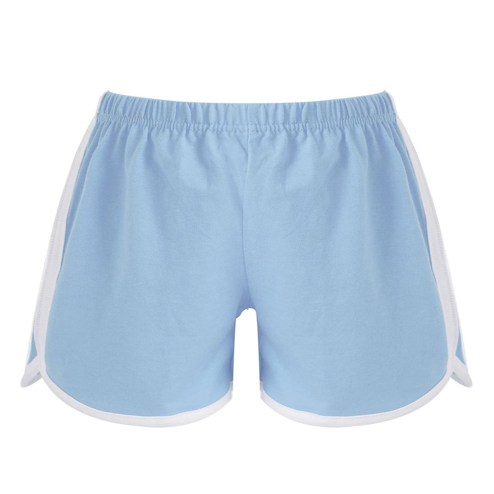 Huimingda Kids Boy Girl Workout Athletic Sport Shorts Casual Lounge Elastic Shorts Pants Sky Blue 4-5 Years