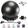 NEUMEE Yoga Ball Chair with 65cm Exercise Ball & 2 Resistance Bands, Stability Base for Home Office, Yoga, Pilates & Fitness, Balance Ball for Posture, Core Strength & Low Impact Workouts (Black) view 1