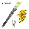 Spine 1000 Arrow for 15 Lb Recurve Bow 25 Inch Arrow Target Practice Arrow Hunting Arrow Carbon Arrows Adult Youth Archery Indoor Outdoor Shooting Bullet Tip 12pc view 3