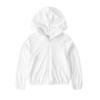 Kaerm Kids Girls Boys Summer Sun Peotection Coat Hoodie Zipper Casual Jacket Running Outdoor Sport Tops White A 6 view 1
