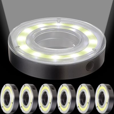 Retisee Night Golf Lights LED Glowing Putting Green Flags and Poles Glowing Hole Lights for Night Golf Party Camping(6 Pieces)