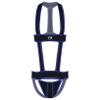 ACSUSS Men's Elastic Body Chest Harness Bodysuit Leotard Underwear Wrestling Singlet Jumpsuit Blue X-Large view 4