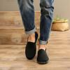 Chinese Kung Fu Slippers Canvas Martial Arts Tai Chi Shoes Rubber Sole Unisex All Black Size Man 9/Woman 10 (260cm) view 2