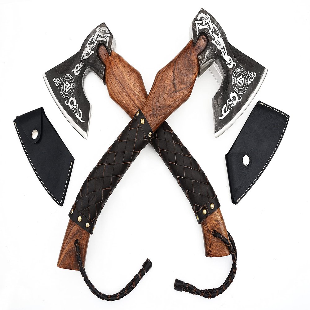 Custom Handmade Carbon Steel Viking Axe