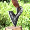 Custom Handmade Carbon Steel Viking Axe view 4
