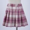 Agoky Girls A-line Plaid Pleated Tennis Active Skirt High Waist Tartan Skirt with Lining Shorts Student School Uniform Pink 13-14 Years view 3