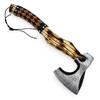 Custom Handmade Carbon Steel Viking Tomahawk Hatchet Bearded Leather Wrapped Handle Axe view 3