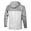 2023 Fashion Hood Raincoat for Men's Waterproof Coat Zipper Long Sleeve Solid Color Outdoor Jacket Trench view 2