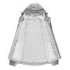 2023 Fashion Hood Raincoat for Men's Waterproof Coat Zipper Long Sleeve Solid Color Outdoor Jacket Trench view 3