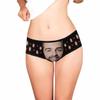 MyPupSocks Custom Face Personalized Photo Underwear Big Face Love Heart Black High-Cut Briefs Panties Underwear with Image for Women Girlfriend M view 3