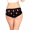 MyPupSocks Custom Face Personalized Photo Underwear Big Face Love Heart Black High-Cut Briefs Panties Underwear with Image for Women Girlfriend M view 4