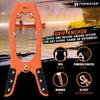 FARWATER Canoe Anchor Grip - Boat, Float Tube & Kayak Fishing Accessories, Kayaking Equipment - Brush Clamp Anchor with Teeth - Gripper with 15ft Paracord - Rubber Grips - Coated Steel - Matte Orange view 2