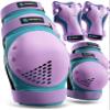 SKATEWIZ Kids Knee Pads and Elbow Pads Set - Wrist Guards for Skateboarding - Smash - Size S Blue Purple - Skating Protective Gear, Roller Skates, Skateboard - Ice Skating Kids view 1