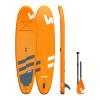 Wave Tourer Premium Inflatable Stand Up Paddle Board (6 Inches Thick) with SUP Accessories & Carry Bag | Wide Stance, Non-Slip Deck, Leash, Paddle & Pump, Standing Boat | Youth & Adult (Orange, 11ft) view 1