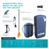 Wave Tourer Premium Inflatable Stand Up Paddle Board (6 Inches Thick) with SUP Accessories & Carry Bag | Wide Stance, Non-Slip Deck, Leash, Paddle & Pump, Standing Boat | Youth & Adult (Orange, 11ft) view 4