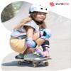 SKATEWIZ Kids Knee Pads and Elbow Pads Set - Wrist Guards for Skateboarding - Smash - Size M/L Blue Purple - Skating Protective Gear, Roller Skates, Skateboard - Ice Skating Kids view 4