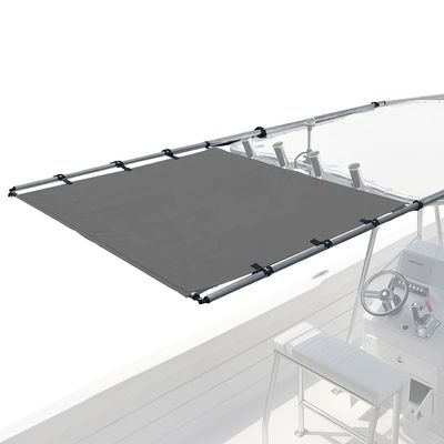 SureShade PTX Power Shade - 51" Wide (Gray) - Easy Installation on T-Top or Hardtop Boats - 600D Marine Canvas, Stainless Steel Frame - 12V DC Motors - Anti-Racking and Auto Shut-Off - PTXSS51GY