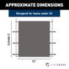 SureShade PTX Power Shade - 51" Wide (Gray) - Easy Installation on T-Top or Hardtop Boats - 600D Marine Canvas, Stainless Steel Frame - 12V DC Motors - Anti-Racking and Auto Shut-Off - PTXSS51GY view 2