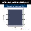 SureShade PTX Power Shade - 63" Wide (Navy) - Easy Installation on T-Top or Hardtop Boats - 600D Marine Canvas, Stainless Steel Frame - 12V DC Motors - Anti-Racking and Auto Shut-Off - PTXSS63NV view 2