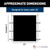 SureShade PTX Power Shade - 57" Wide (Black) - Easy Installation on T-Top or Hardtop Boats - 600D Marine Canvas, Stainless Steel Frame - 12V DC Motors - Anti-Racking and Auto Shut-Off - PTXSS57BK view 2