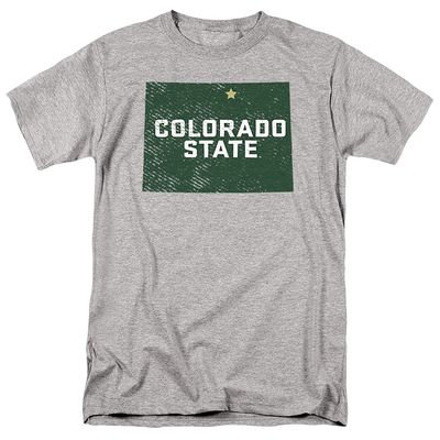 Colorado State University Official State Shape Unisex Adult T-Shirt, State Shape, 4X-Large