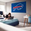 NFL Rico Industries Buffalo Bills Blue 3' x 5' Banner Flag 3' x 5' Banner Flag Single Sided - Indoor or Outdoor - Home Dcor view 4