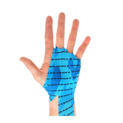 WOD&DONE Custom Hand Protection Athletic Tape Grips for Pullups, Functional Fitness, Gymnastics (BlueCamo, 10)