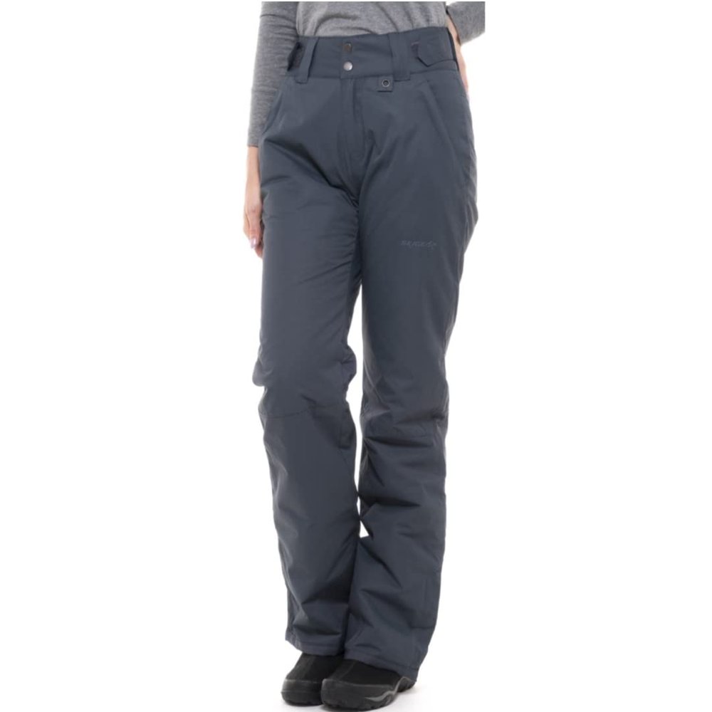 SkiGear Women's Insulated Snow Pants, Steel_Grey, 3X