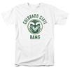Colorado State University Official Rams Logo Unisex Adult T-Shirt, White, 5X-Large view 1