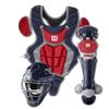 WILSON C200 Youth Catcher's Gear Kit - Navy/Scarlet Small view 1
