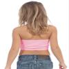 Kurve Girls Bandeau Tube Bra - Strapless Bandeau Bra,UV Protective Fabric UPF50+, Pink, Age (9-14) view 4