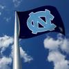 Rico Industries NCAA North Carolina Tar Heels UNC Interlock Logo Navy 3' x 5' Banner Flag Single Sided - Indoor or Outdoor - Home Dcor view 3