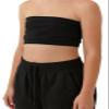 Kurve Girls Bandeau Tube Bra - Strapless Bandeau Bra,UV Protective Fabric UPF50+, Black, Age (9-14) view 1