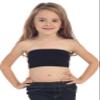 Kurve Girls Bandeau Tube Bra - Strapless Bandeau Bra,UV Protective Fabric UPF50+, Black, Age (9-14) view 3