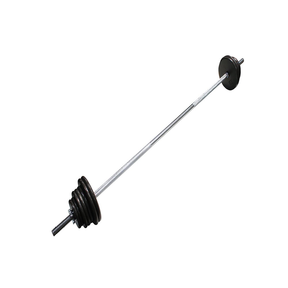 Ader Regular 72 X1" Threaded Bar for Olympic Bench, power rack w/Weight Plate 100 Lbs Set