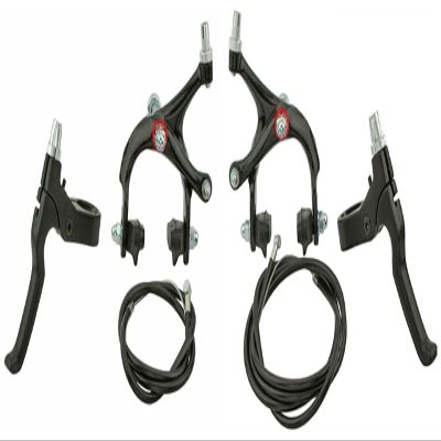 Lowrider Black Alloy 570a Bike Brake Set. Front and Rear Bicycle Brake Set Bike Brake Set
