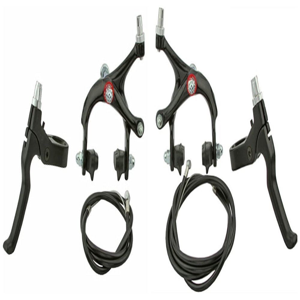 Lowrider Black Alloy 570a Bike Brake Set. Front and Rear Bicycle Brake Set Bike Brake Set