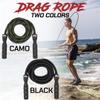 Rx Smart Gear Drag Jump Rope w/Non Slip Ergonomic Handles - Weighted Polypropylene Rope for Fitness & Exercise, Cardio Workout | Speed Jumping Rope for Men & Women WOD (Black, Large) view 4