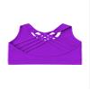 Kurve Girls Sleeveless Tank Top - Seamless Stretchy Strappy Back Crop Racerback Bra - Shirt Sports Bra for Kids, UPF 50+ Made in USA, Neon Purple-83, Age 9-14 view 1