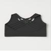 Kurve Girls Sleeveless Tank Top - Seamless Stretchy Strappy Back Crop Racerback Bra - Shirt Sports Bra for Kids, UPF 50+ Made in USA, Black-83, Age 9-14 view 3