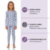 Rocky Thermal Underwear Kids Girls Thermal Underwear Set Long Johns kid Thermals Kid Base Layer kids thermals top bottom set, Thermal Set inner fleece, Medium, Ballerina Design view 2