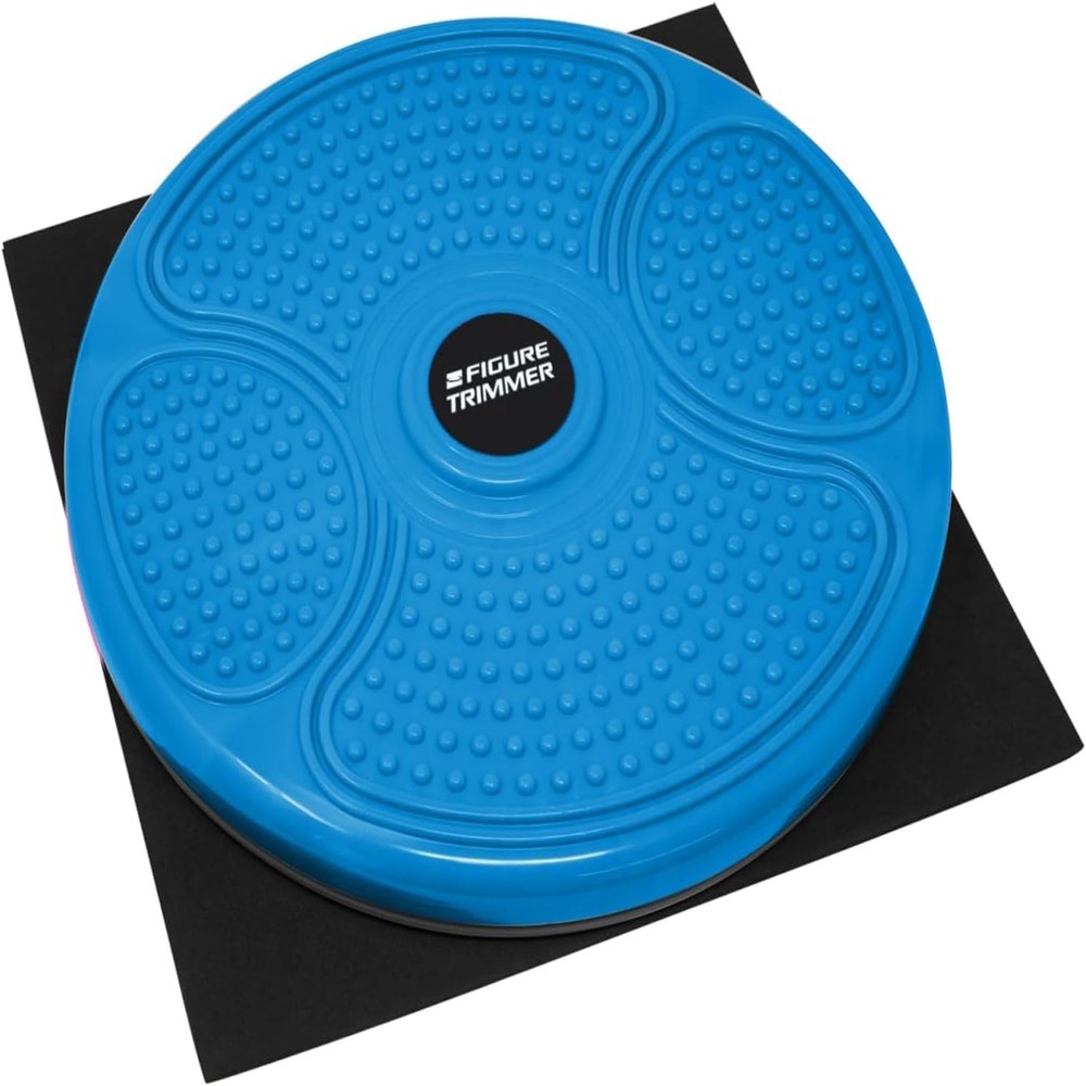 Daiwa Felicity Figure Trimmer Ab Twister Board - Waist Twister Machine for Core & Abs Exercise - Waist Twisting Fitness Tool, Dizzy Disc Twist Board for Slimming Workout & Reflexology (Blue)