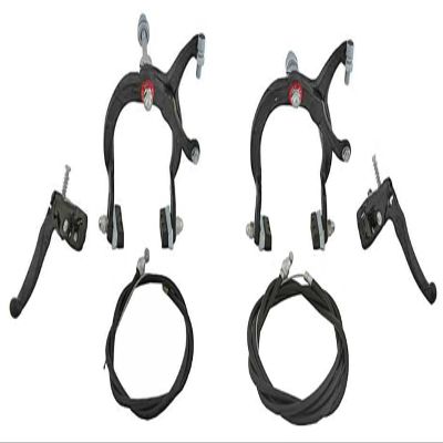 Lowrider Black Alloy Bike Mx Brake Set. Front and Rear Bicycle Brake Set Bike Brake Set