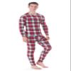 Rocky Thermal Underwear Men Long Johns Men Thermal Underwear Thermals Mens Base Layer Mens Thermals Top and Bottom Set (White Plaid, X-Large, Standard Weight - 185 GSM, One Pack) view 1