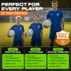 Eco Sports Kids Soccer Ball  Size 3 Soccer Ball Boys and Girls with TPU Cover and Long Air Retention for Training and Practice  Ages 8 and Under  Blue & Green view 3