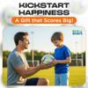 Eco Sports Kids Soccer Ball  Size 3 Soccer Ball Boys and Girls with TPU Cover and Long Air Retention for Training and Practice  Ages 8 and Under  Blue & Green view 4