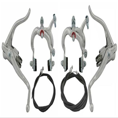 Lowrider Chrome Alloy Bike Racing Brake Set. Front and Rear Bicycle Brake Set Bike Brake Set